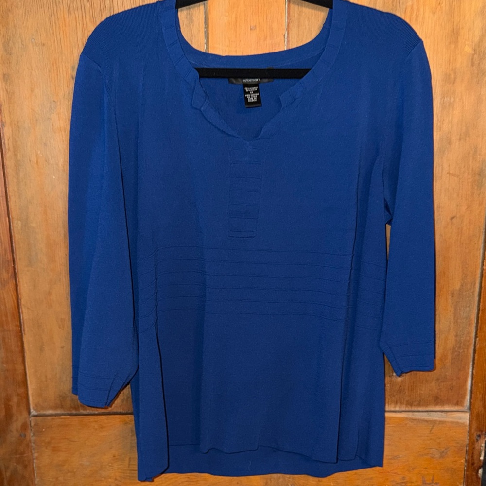 Women's Cable & Gauge Royal Blue Tunic Top
